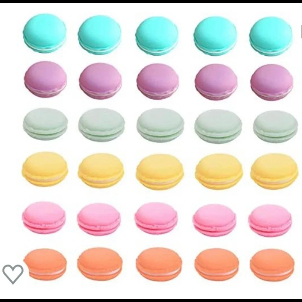 NWT plastic macaron trinket box. Perfect for jewelry, party favors, meds.